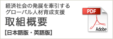 経済社会の発展を牽引するグローバル人材育成支援 H25取組概要